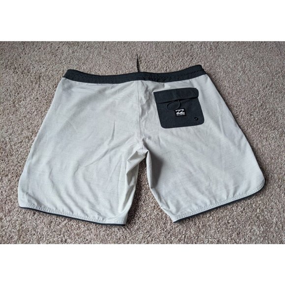 BILLABONG Swim Lo Tides Board Shorts Trunks Gray Striped Drawstring sz 38 - Picture 8 of 11